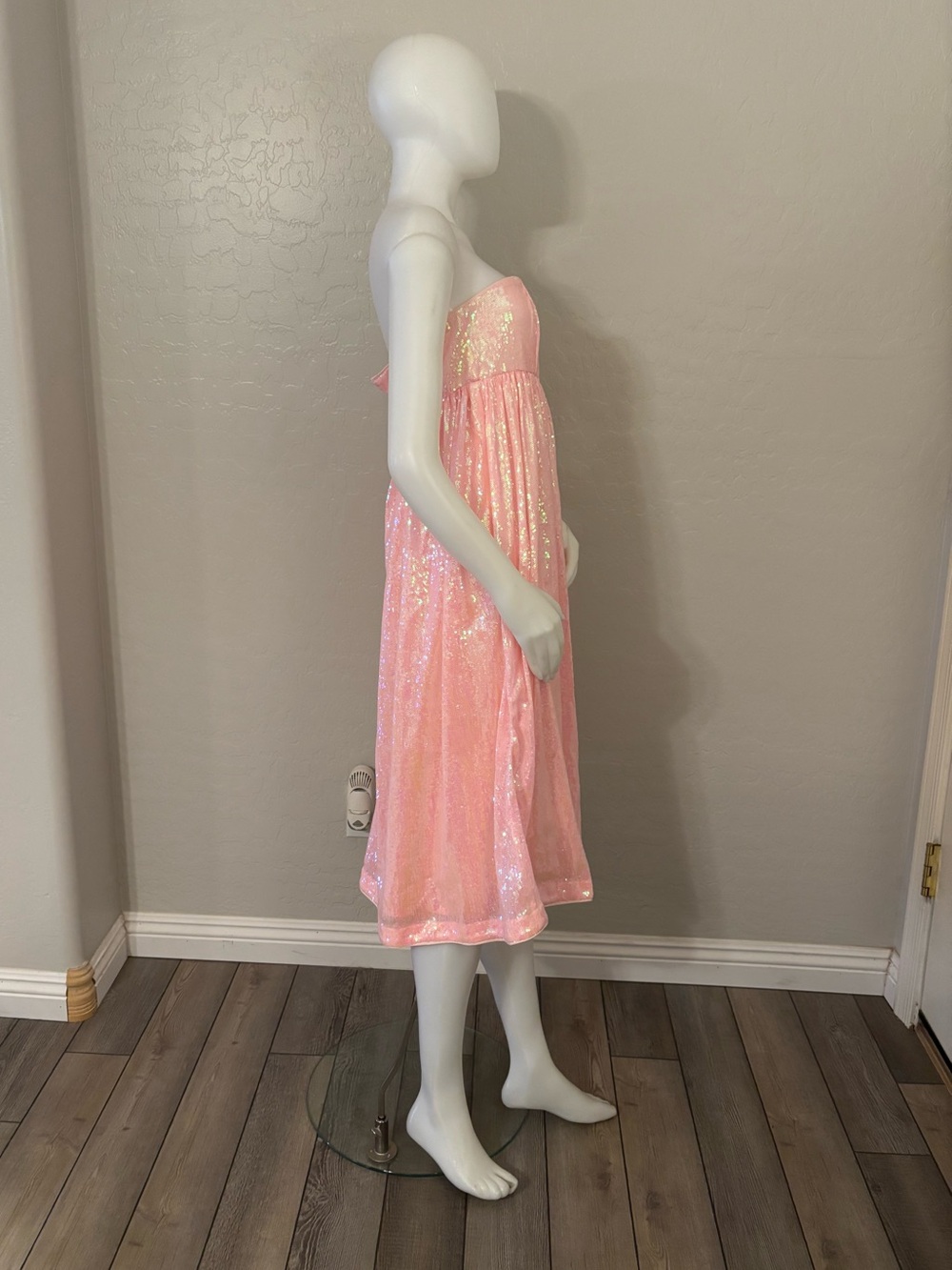 Maison Amory The Ambrosia Dress Sleeveless Gown In Coral Small — image 8 of 8